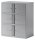 BISLEY Schließfachschrank Essentials silber YELD0810355, 6 Schließfächer 80,0 x 47,0 x 100,0 cm