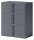 BISLEY Schließfachschrank Essentials anthrazit YELD0810634, 6 Schließfächer 80,0 x 47,0 x 100,0 cm