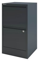 BISLEY Home Hängeregistraturschrank anthrazit 2 Schubladen 41,3 x 40,0 x 67,2 cm, 1 St.