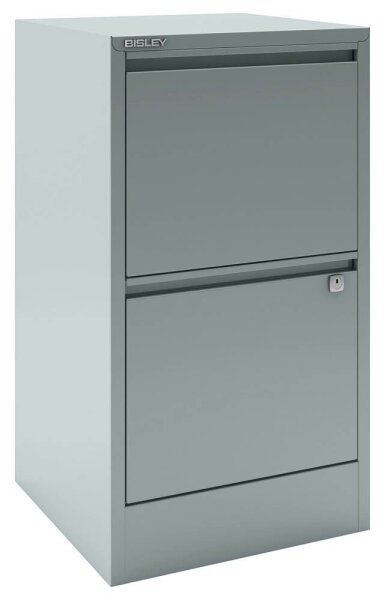 BISLEY Home Hängeregistraturschrank silber 2 Schubladen 41,3 x 40,0 x 67,2 cm, 1 St.
