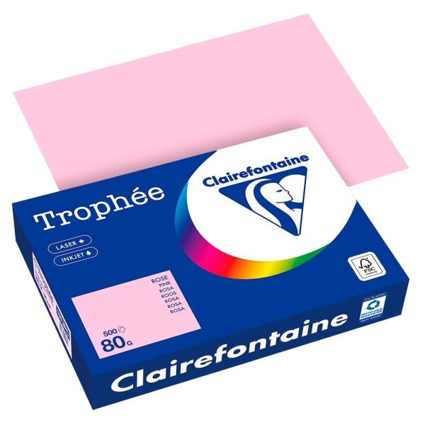 Clairefontaine Kopierpapier Trophée rosa DIN A4 80 g/qm 500 Blatt
