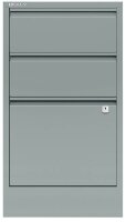 BISLEY Home Hängeregistraturschrank silber 3 Schubladen 41,3 x 40,0 x 67,2 cm, 1 St.