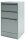 BISLEY Home Hängeregistraturschrank silber 3 Schubladen 41,3 x 40,0 x 67,2 cm, 1 St.