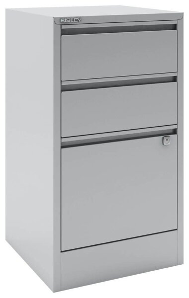 BISLEY Home Hängeregistraturschrank lichtgrau 3 Schubladen 41,3 x 40,0 x 67,2 cm, 1 St.