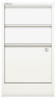BISLEY Home Hängeregistraturschrank verkehrsweiß 3 Schubladen 41,3 x 40,0 x 67,2 cm, 1 St.