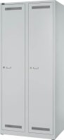 BISLEY LIGHT Spind lichtgrau GL08D1645, 2 Schließfächer 80,0 x 50,0 x 185,0 cm