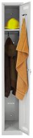 BISLEY LIGHT Spind lichtgrau GL08D1645, 2 Schließfächer 80,0 x 50,0 x 185,0 cm