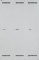 BISLEY LIGHT Spind lichtgrau GL12T1645, 3 Schließfächer 120,0 x 50,0 x 185,0 cm