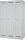 BISLEY LIGHT Spind lichtgrau GL12T1645, 3 Schließfächer 120,0 x 50,0 x 185,0 cm