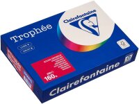 Clairefontaine Kopierpapier Trophée kirschrot DIN A4 160 g/qm 250 Blatt