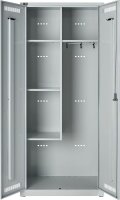 BISLEY LIGHT Putzmittelschrank GL08AZ-245 GL08AZ645 lichtgrau 4 Fachböden 80,0 x 50,0 x 185,0 cm, aufgebaut, 1 St.