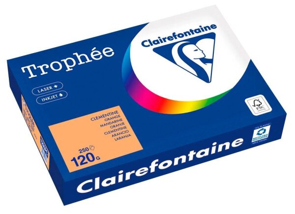Clairefontaine Kopierpapier Trophée mandarin DIN A4 120 g/qm 250 Blatt