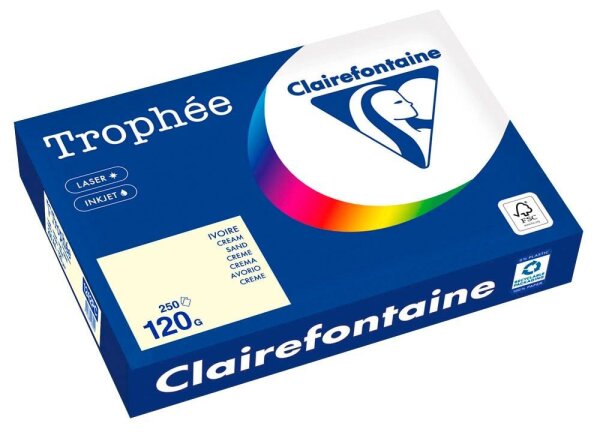 Clairefontaine Kopierpapier Trophée sand DIN A4 120 g/qm 250 Blatt