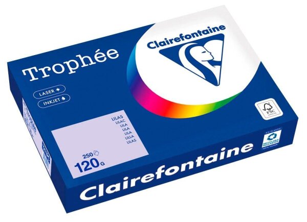 Clairefontaine Kopierpapier Trophée lila DIN A4 120 g/qm 250 Blatt
