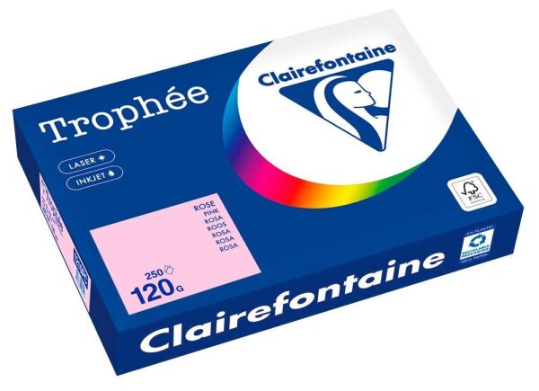 Clairefontaine Kopierpapier Trophée rosa DIN A4 120 g/qm 250 Blatt
