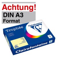 Clairefontaine Kopierpapier Trophée gelb DIN A3 80...
