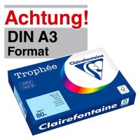 Clairefontaine Kopierpapier Trophée eisblau DIN A3...