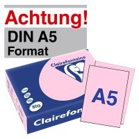 Clairefontaine Kopierpapier Trophée rosa DIN A5 80...