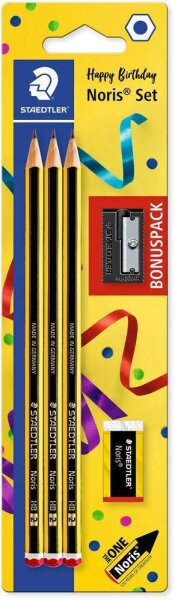 STAEDTLER Noris® 120 Bleistifte HB schwarz/gelb, 1 Set