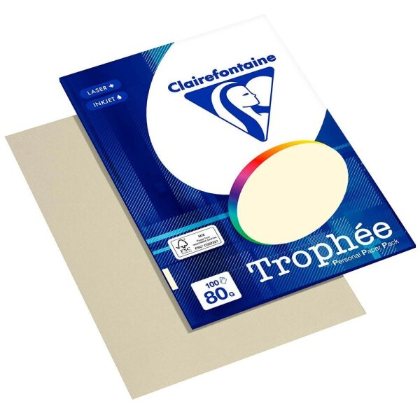 Clairefontaine Kopierpapier Trophée sand DIN A4 80 g/qm 100 Blatt