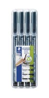 STAEDTLER Lumocolor Folienstifte schwarz 0,4 + 0,6 + 1,0...