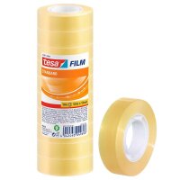 tesa STANDARD Klebefilm transparent 15,0 mm x 33,0 m 10...