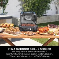 NINJA® Elektrogrill Woodfire Pro Connect XL OG901EU 1.700 W 57,0 x 51,0 x 41,0 cm, 1 St.