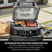 NINJA® Elektrogrill Woodfire Pro Connect XL OG901EU 1.700 W 57,0 x 51,0 x 41,0 cm, 1 St.