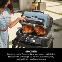 NINJA® Elektrogrill Woodfire Pro Connect XL OG901EU 1.700 W 57,0 x 51,0 x 41,0 cm, 1 St.