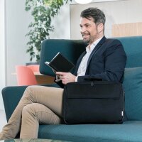 BASE XX Laptoptasche Clamshell Kunstfaser schwarz D31794 bis 35,8 cm (14,1 Zoll)  ( D31794 )