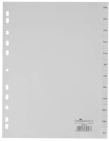 DURABLE Ordnerregister DIN A4 Vollformat Dez.-Jan. grau...