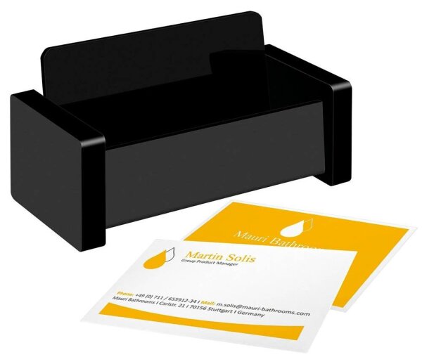 WEDO Visitenkartenhalter Black Office schwarz