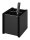 WEDO Stiftehalter Black Office schwarz Acryl 2 Fächer 8,3 x 10,0 x 9,6 cm