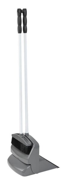haug® bürsten Kehrgarnitur mit langem Stiel futura grau Kunststoff 30,0 cm breit