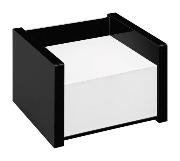 WEDO Zettelbox Black Office schwarz inkl. 500 Notizen weiß, 1 St.