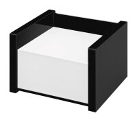 WEDO Zettelbox Black Office schwarz inkl. 500 Notizen...