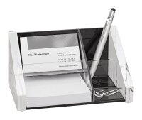 WEDO Schreibtisch-Organizer Exklusiv glasklar/schwarz...
