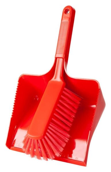 haug® bürsten Kehrgarnitur rot Kunststoff 35,0 cm breit