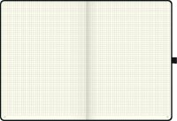 BRUNNEN Notizbuch KOMPAGNON DIN A4 kariert, schwarz Hardcover 192, davon 16 zum Heraustrennen Seiten, 1 St.