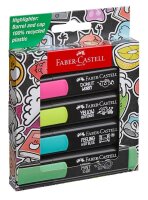 FABER-CASTELL Graffiti Textmarker farbsortiert, 4 St.  (...