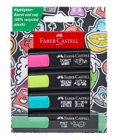 FABER-CASTELL Graffiti Textmarker farbsortiert, 4 St.  (...