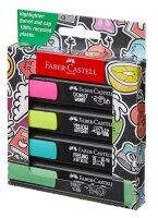 FABER-CASTELL Graffiti Textmarker farbsortiert, 4 St.  ( 254690 )