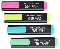 FABER-CASTELL Graffiti Textmarker farbsortiert, 4 St.  ( 254690 )