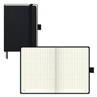 BRUNNEN Notizbuch KOMPAGNON ca. DIN A6 kariert, schwarz...
