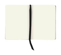 BRUNNEN Notizbuch KOMPAGNON ca. DIN A6 blanko, schwarz Hardcover 192, davon 16 zum Heraustrennen Seiten, 1 St.