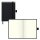 BRUNNEN Notizbuch KOMPAGNON ca. DIN A6 blanko, schwarz Hardcover 192, davon 16 zum Heraustrennen Seiten, 1 St.