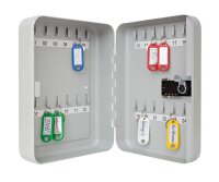 WEDO Schlüsselkasten lichtgrau mit 24 Haken,...