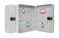 WEDO Schlüsselkasten lichtgrau mit 36 Haken, Zahlenschloss, 24,3 x 9,4 x 30,0 cm, 1 St.