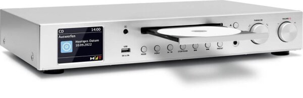 TechniSat 143 CD V3 DAB+ Empfänger silber