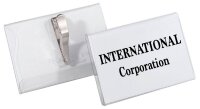 DURABLE Namensschilder mit Krokoklemme 9,0 x 5,4 cm, 25 St.